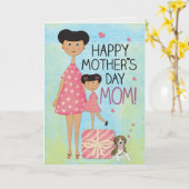 Muttertagskarte Karte (Gelbe Blume)