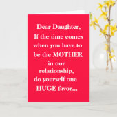 Muttertagskarte Karte (Gelbe Blume)