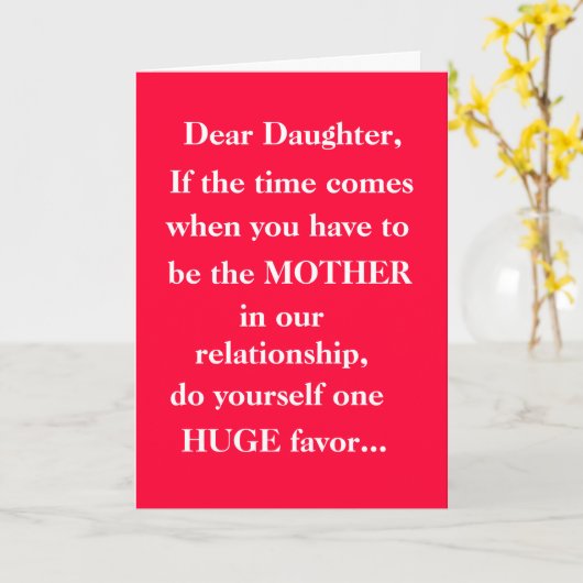 Muttertagskarte Karte (Gelbe Blume)