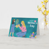 Muttertagskarte Karte (Gelbe Blume)
