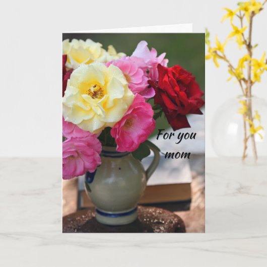 Muttertagskarte Karte (Gelbe Blume)