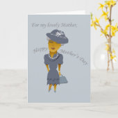 Muttertagskarte Karte (Gelbe Blume)
