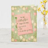 Muttertagskarte Karte (Gelbe Blume)