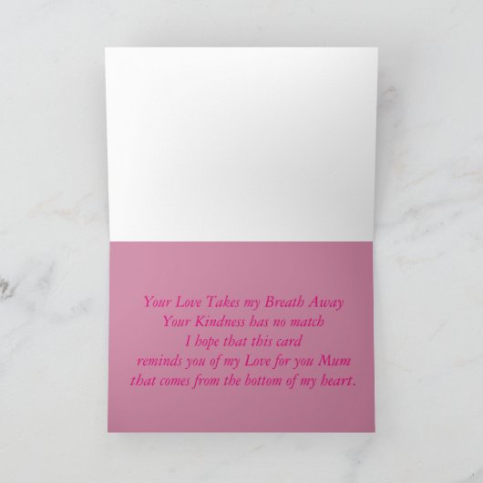 Muttertagskarte Karte (Innenseite)