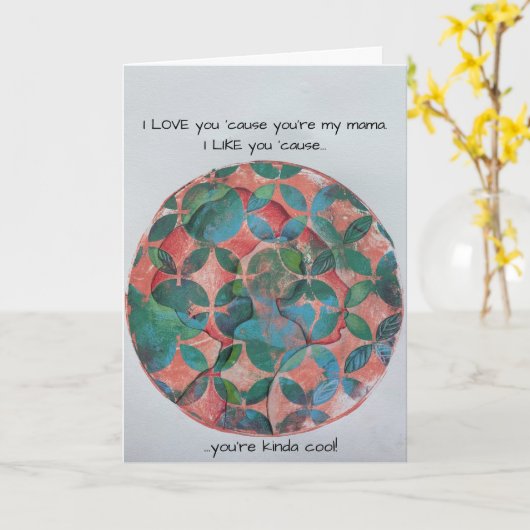 Muttertagskarte Karte (Gelbe Blume)