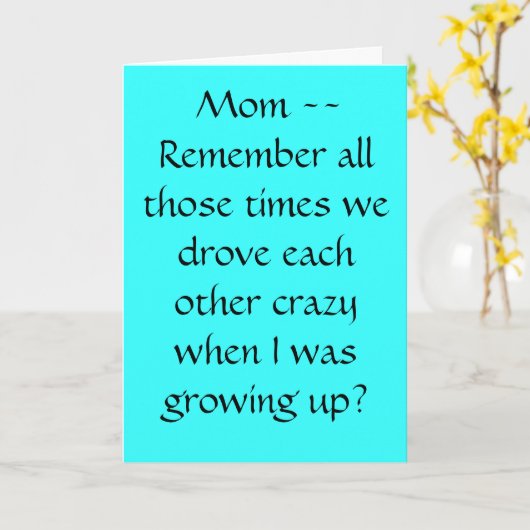 Muttertagskarte Karte (Gelbe Blume)