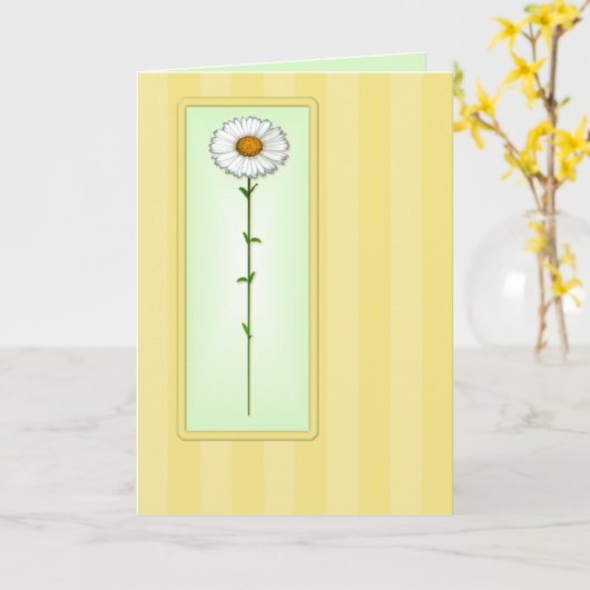 Muttertagskarte Karte (Gelbe Blume)