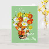 Muttertagskarte Karte (Gelbe Blume)