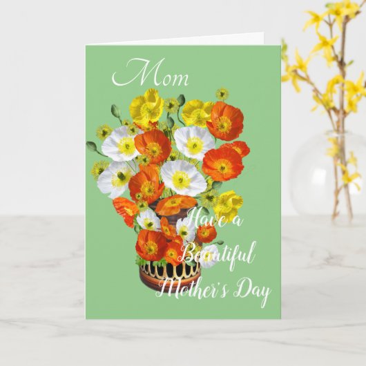 Muttertagskarte Karte (Gelbe Blume)