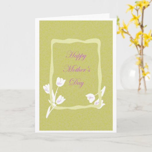 Muttertagskarte Karte (Gelbe Blume)
