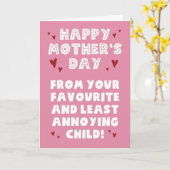 Muttertagskarte Karte (Gelbe Blume)