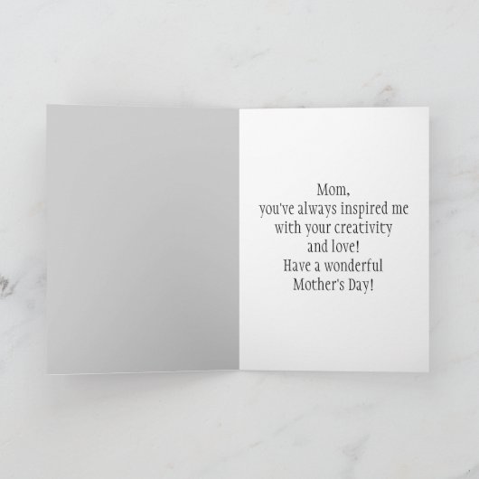 Muttertagskarte Karte (Innenseite)