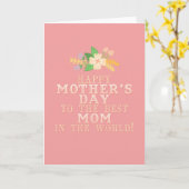 Muttertagskarte Karte (Gelbe Blume)