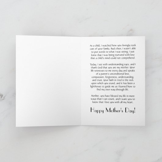 Muttertagskarte Karte (Innenseite)