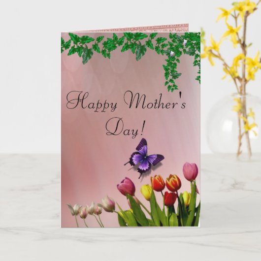 Muttertagskarte Karte (Gelbe Blume)