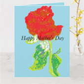 Muttertagskarte Karte (Gelbe Blume)