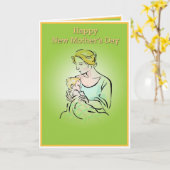 Muttertagskarte Karte (Gelbe Blume)