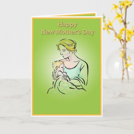 Muttertagskarte Karte (Gelbe Blume)