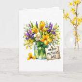 Muttertagskarte Karte (Gelbe Blume)
