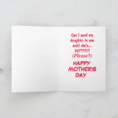 Muttertagskarte Karte (Innenseite)