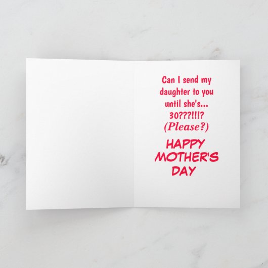 Muttertagskarte Karte (Innenseite)