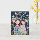 Muttertagskarte Karte (Gelbe Blume)