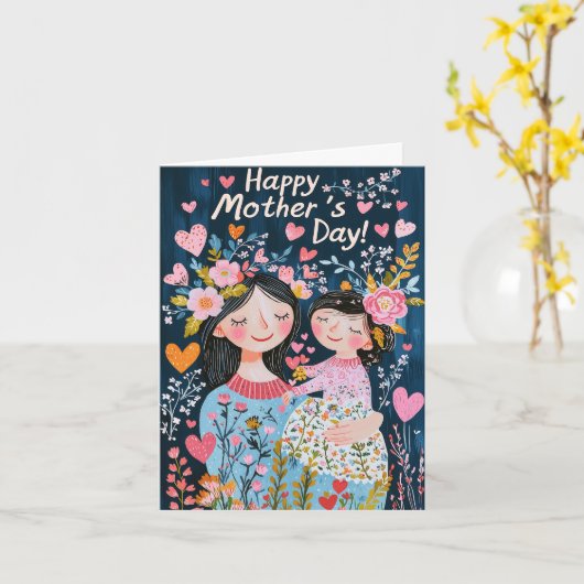 Muttertagskarte Karte (Gelbe Blume)