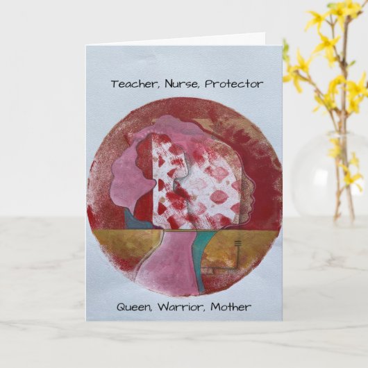 Muttertagskarte Karte (Gelbe Blume)