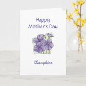 Muttertagskarte Karte (Gelbe Blume)