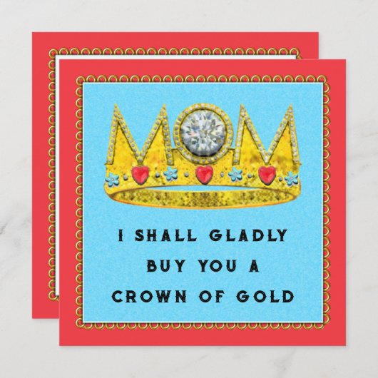 Muttertagskarte Karte (Vorne/Hinten)