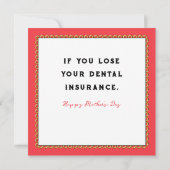 Muttertagskarte Karte (Rückseite)