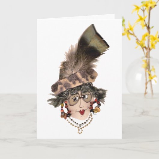 Muttertagskarte Karte (Gelbe Blume)