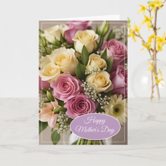 Muttertagskarte Karte (Gelbe Blume)