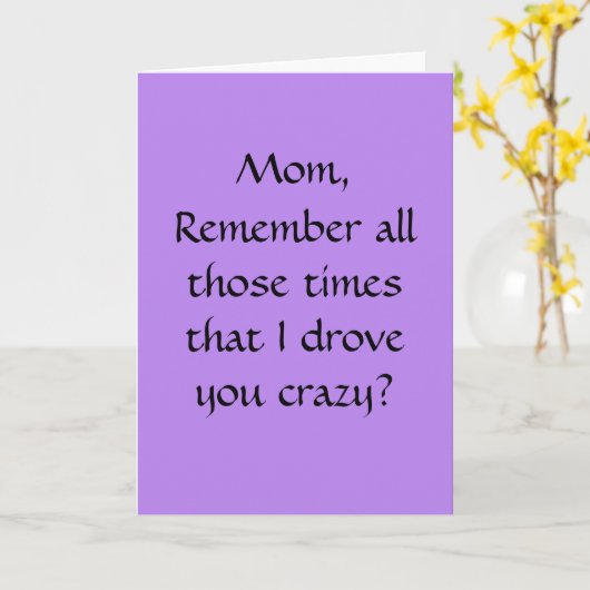 Muttertagskarte Karte (Gelbe Blume)