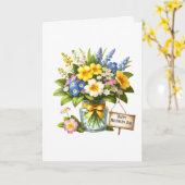 Muttertagskarte Karte (Gelbe Blume)