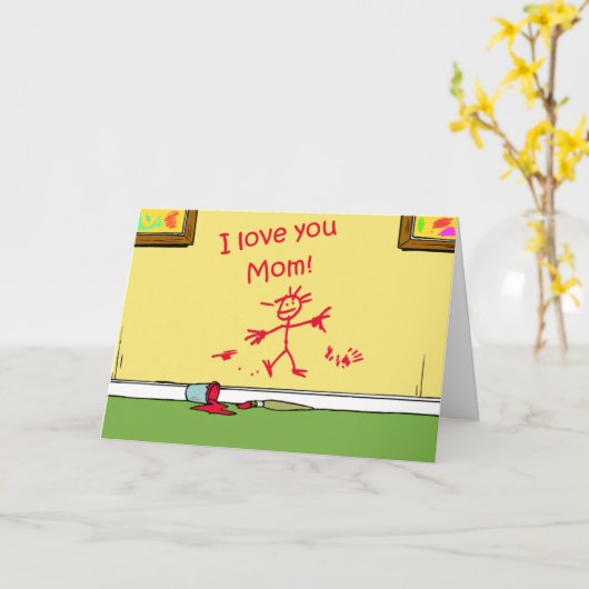 Muttertagskarte Karte (Gelbe Blume)