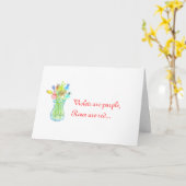 Muttertagskarte Karte (Gelbe Blume)