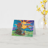 Muttertagskarte Karte (Gelbe Blume)