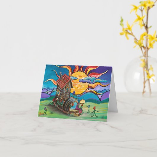 Muttertagskarte Karte (Gelbe Blume)