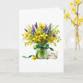 Muttertagskarte Karte (Gelbe Blume)