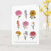 Muttertagskarte Karte (Gelbe Blume)