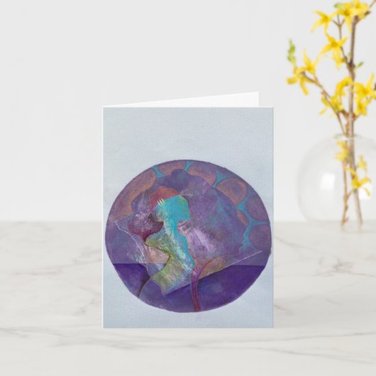 Muttertagskarte Karte (Gelbe Blume)