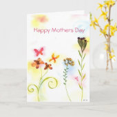 Muttertagskarte Karte (Gelbe Blume)