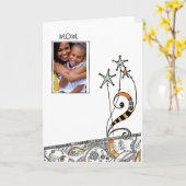 Muttertagskarte Karte (Gelbe Blume)