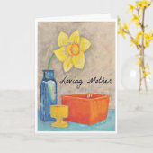 Muttertagskarte Karte (Gelbe Blume)