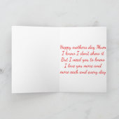 Muttertagskarte Karte (Innenseite)