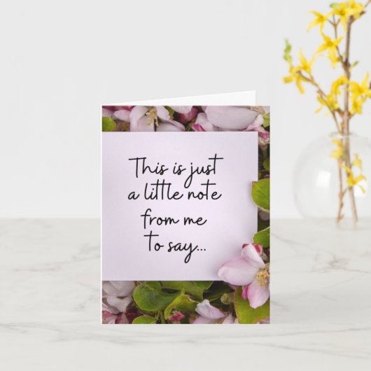 Muttertagskarte - Kurzinformation Karte (Gelbe Blume)