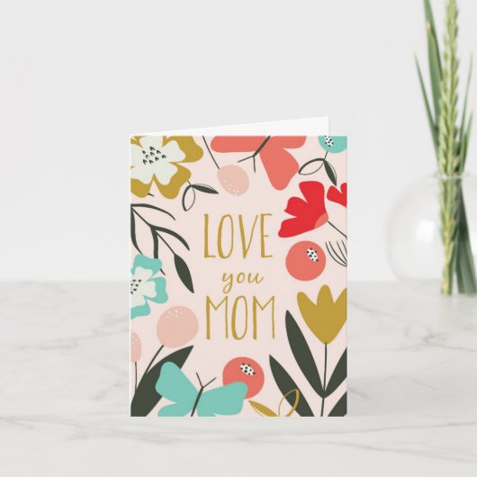 Muttertagskarte - Liebe Mama Karte (Vorderseite)
