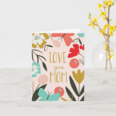 Muttertagskarte - Liebe Mama Karte (Gelbe Blume)