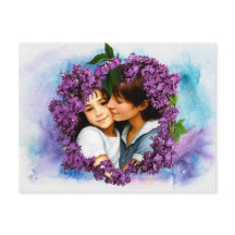 Muttertagskarte Lilacs Personalisiertes Foto Rahme